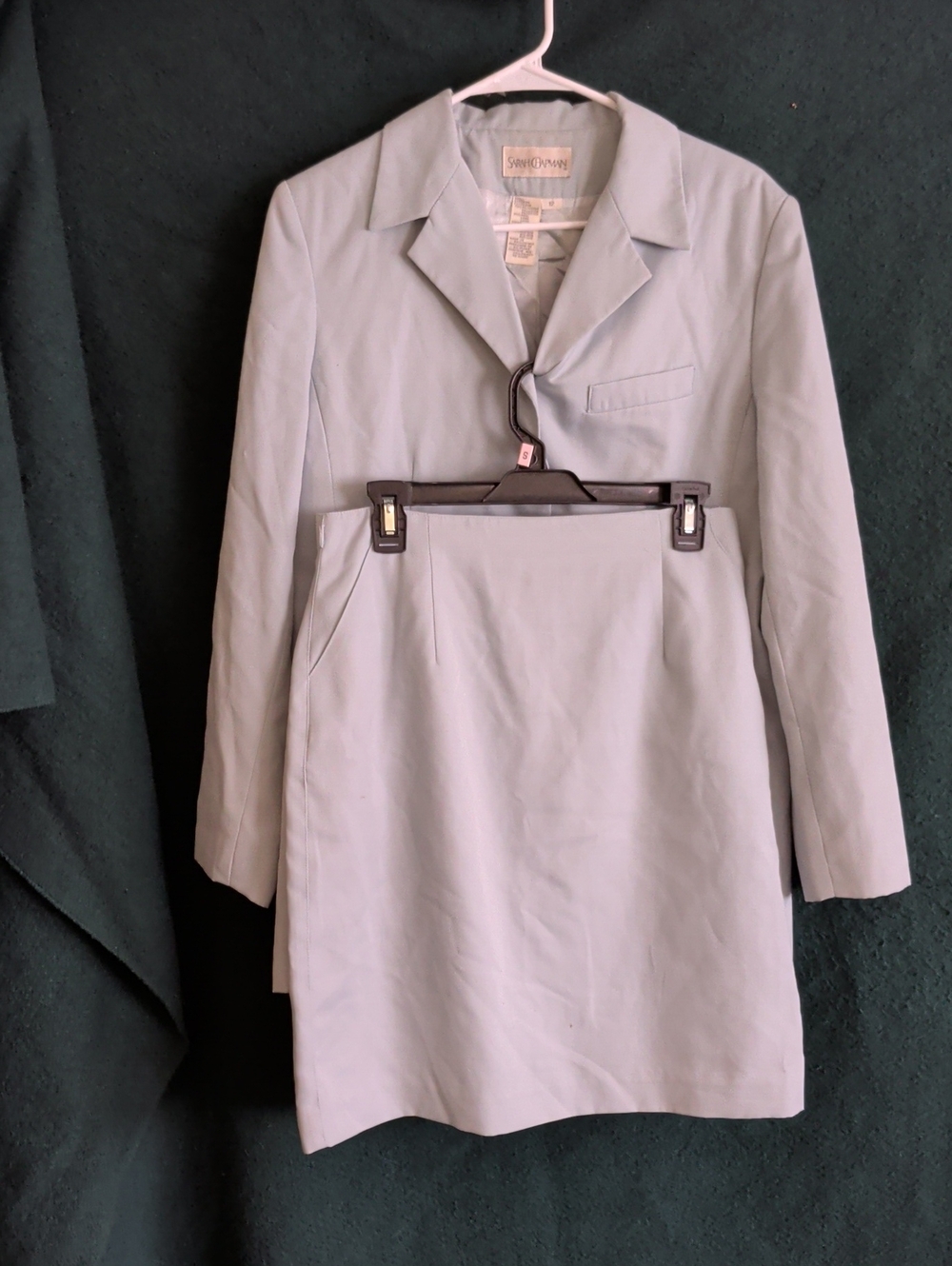 Stylish Women's Light Blue Skirt Suit Jacket & Skirt Set